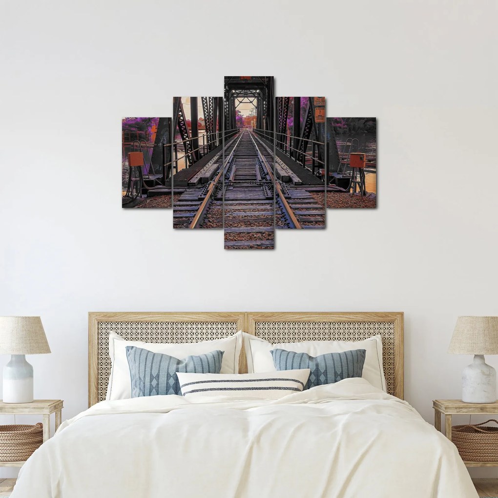 Tablou cu pod de cale ferată (150x105 cm)