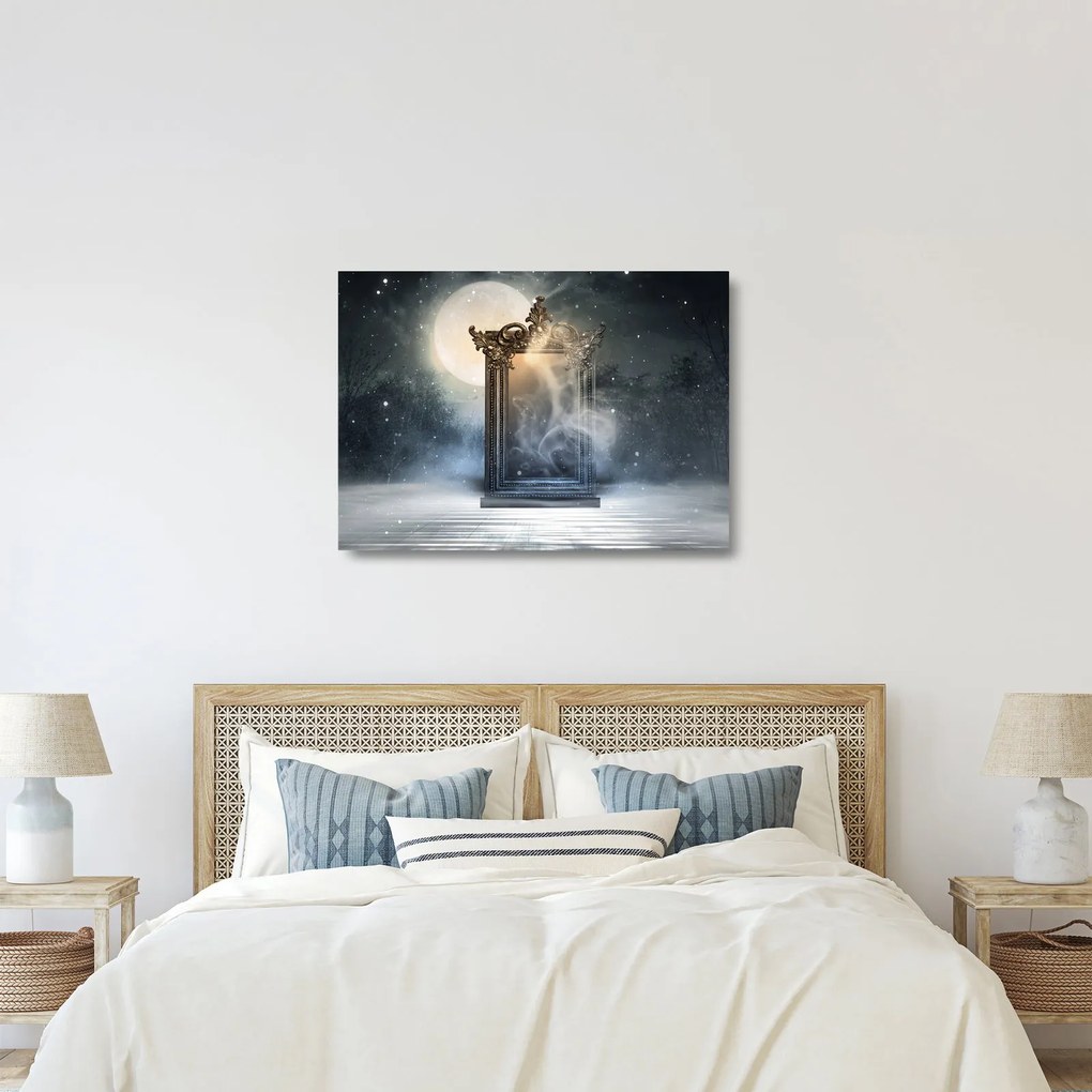 Tablou pe sticlă - Oglindă magică (70x50 cm)
