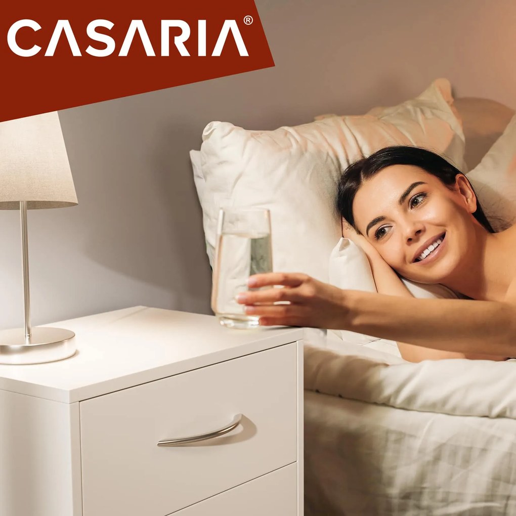 Casaria Noptieră ELOISE cu iluminare, 54x39x28cm, alb