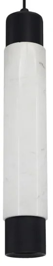Candelabru pe o sfoară MARMURA ALB/NEGRU 1xGU10/8W/230V