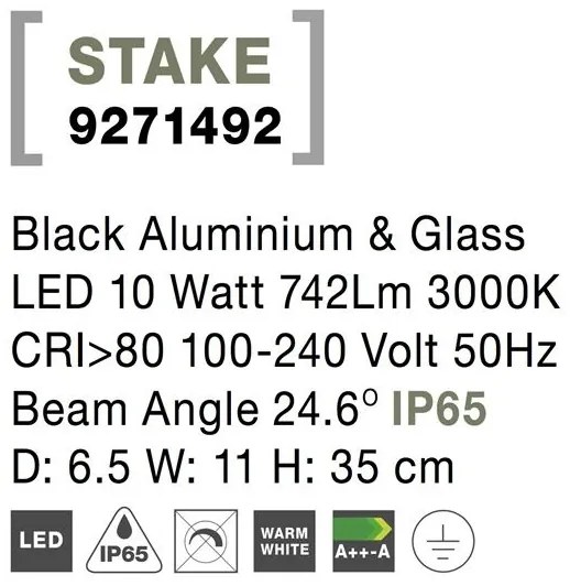 Tarus cu spot LED orientabil pentru iluminat exterior IP65 STAKE II