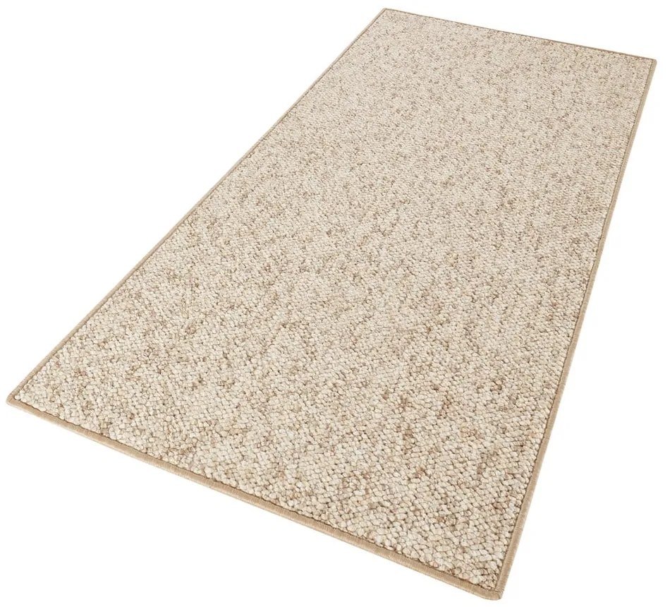 Covor tip traversă maro deschis 80x300 cm Wolly – BT Carpet