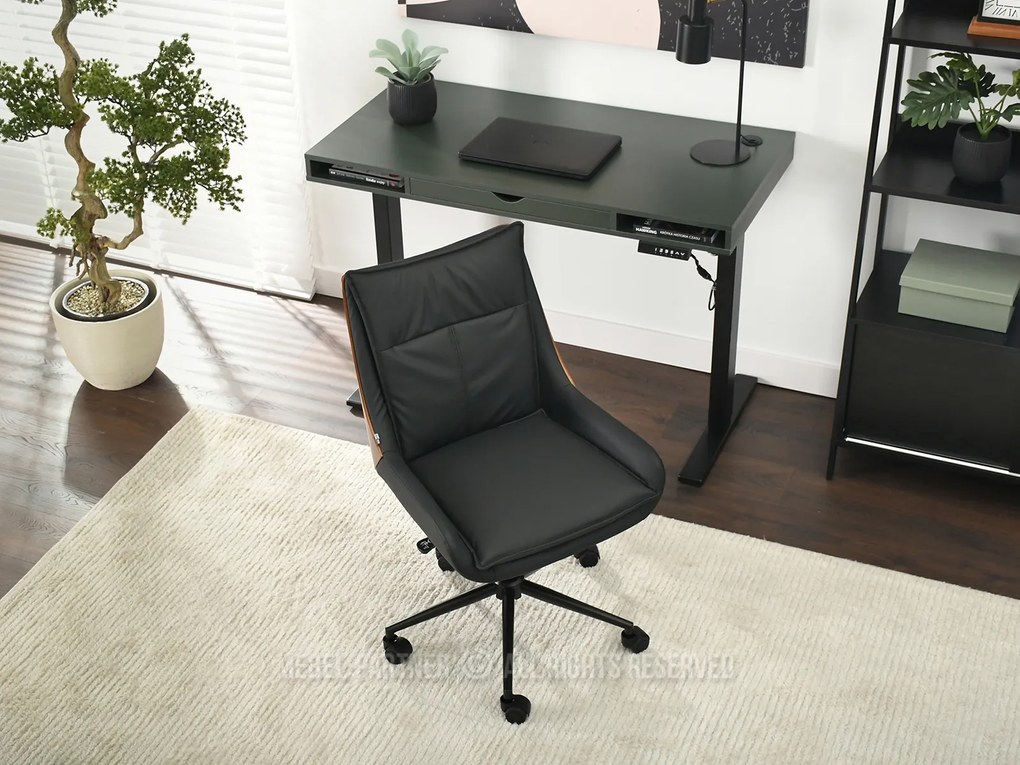 Scaun Lola (nuc închis + negru). Promo -21%. 1110516