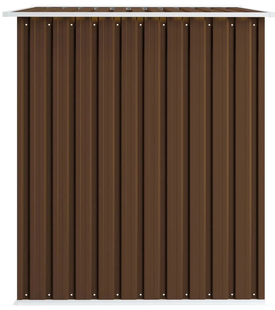 Magazie sopron metalic de gradina, maro, 257 x 205 x 178 cm, otel