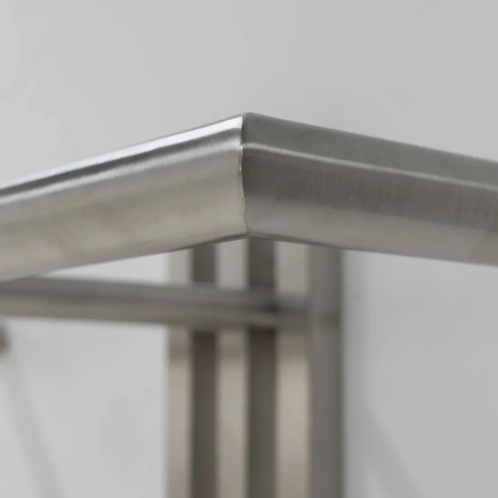 Cuier de perete argintiu din metal 65 cm Senza – Spinder Design