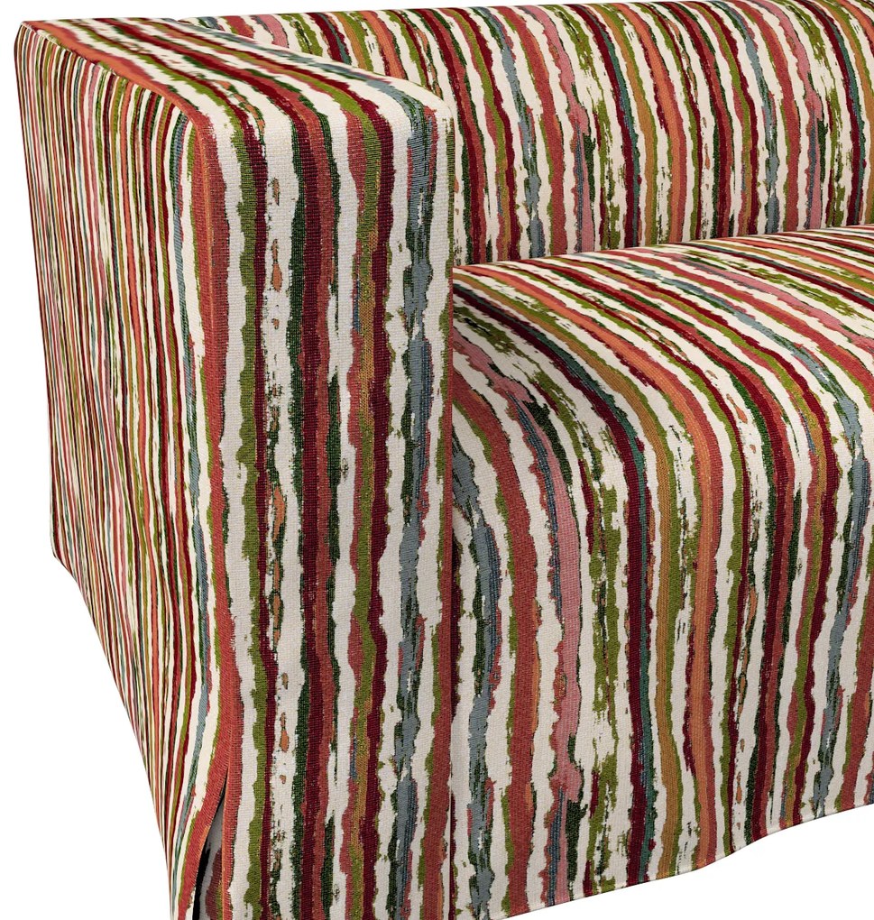 Husă canapea Klippan cu 2 locuri, lungă, cu pliuri contrastante