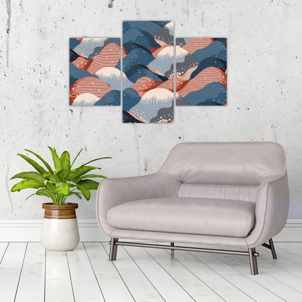 Tablou - Valuri japoneze (90x60 cm)