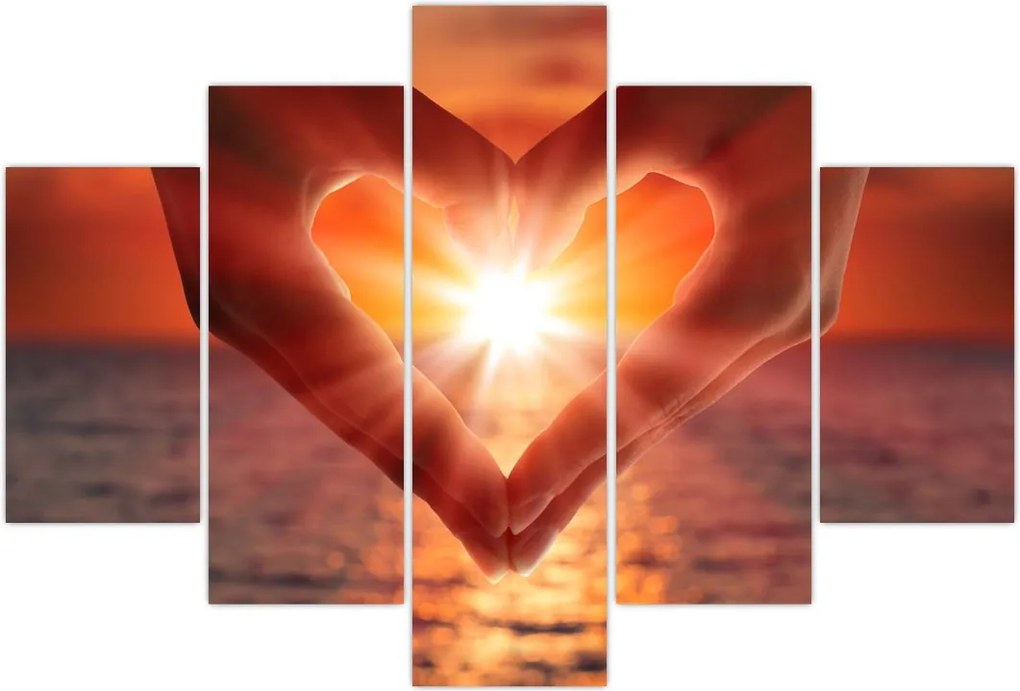 Tablou - Soare în inimă (150x105 cm)