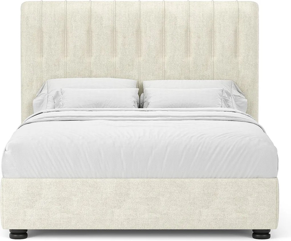 Pat lemn masiv tapitat Florence 120/140/160/180cm - 180x200