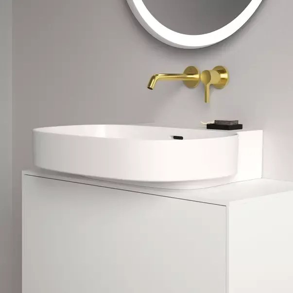 Baterie lavoar incastrata Ideal Standard Atelier Joy pipa 18 cm auriu periat