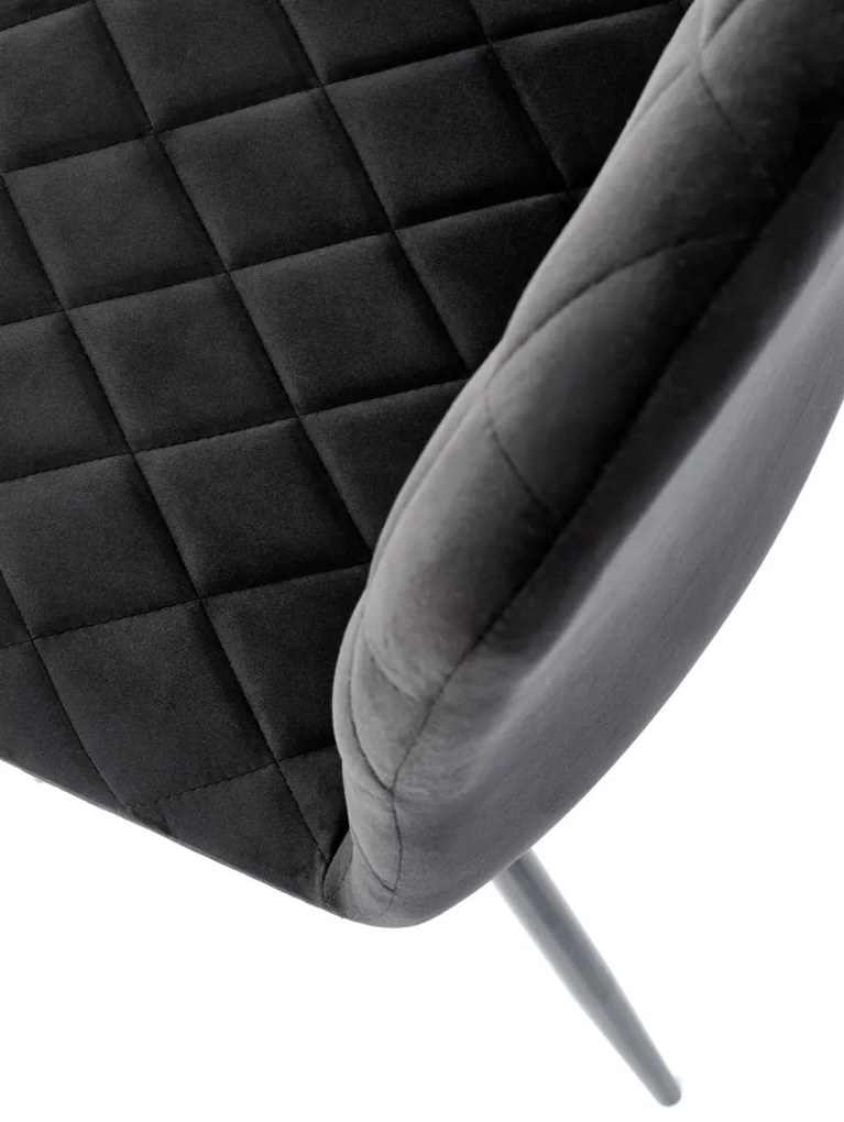 Scaun K525 velvet negru