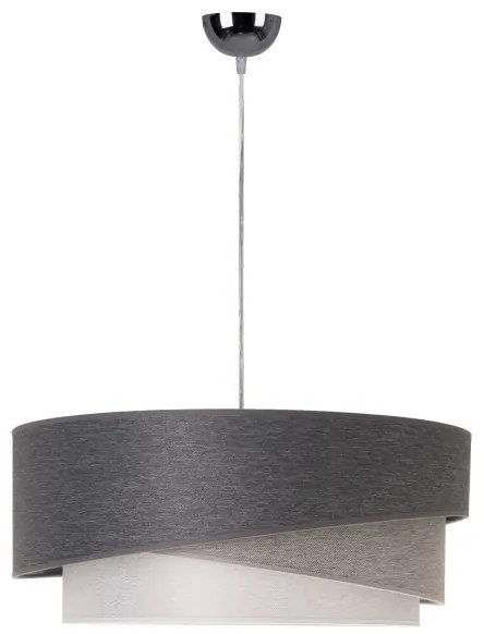 Lustră pe cablu Duolla KOBO 1xE27/15W/230V d. 45 cm antracit/gri/alb