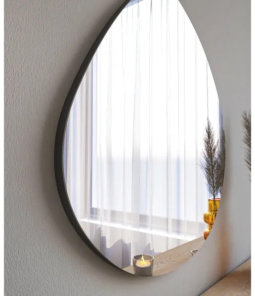 Oglindă de perete BESSO 60x60 cm negru