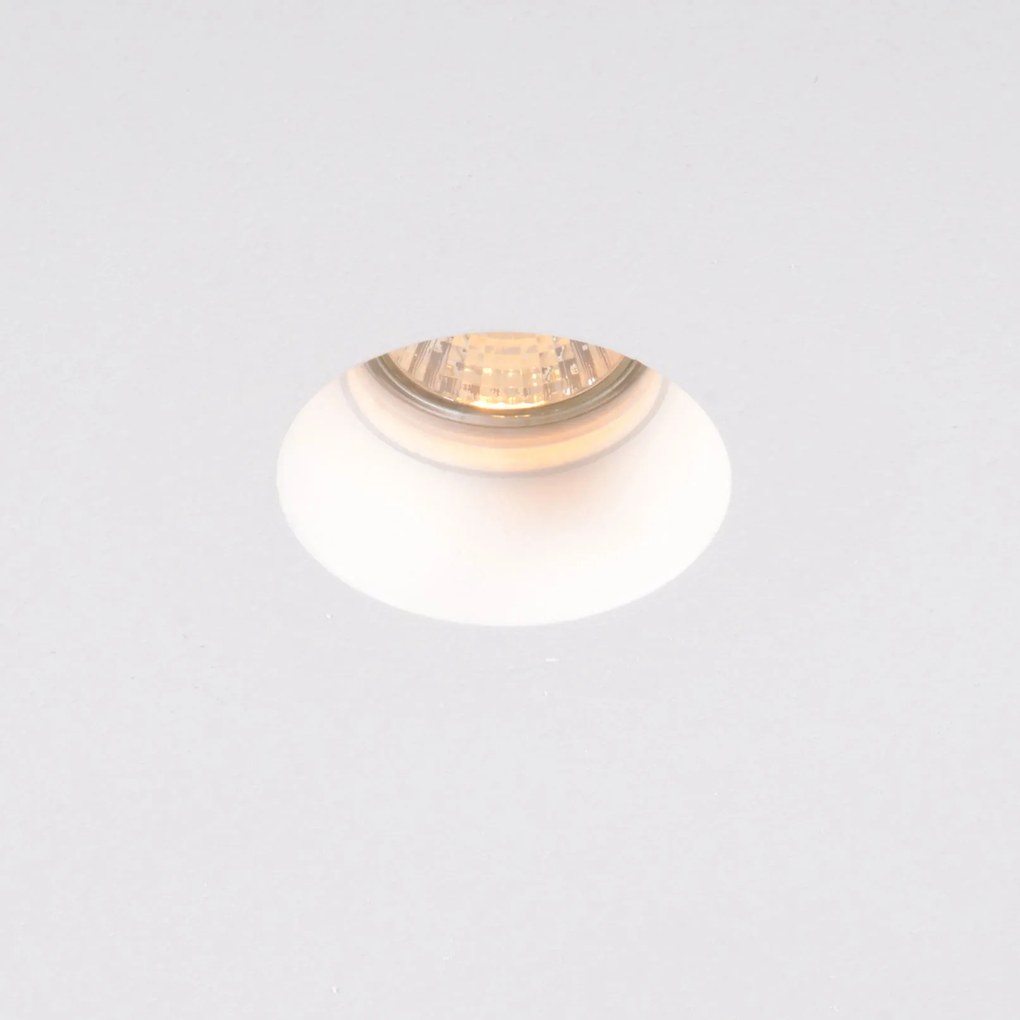 Spot încastrat inteligent alb 13 cm rotund, inclusiv Wifi GU10 50mm - Gypsy
