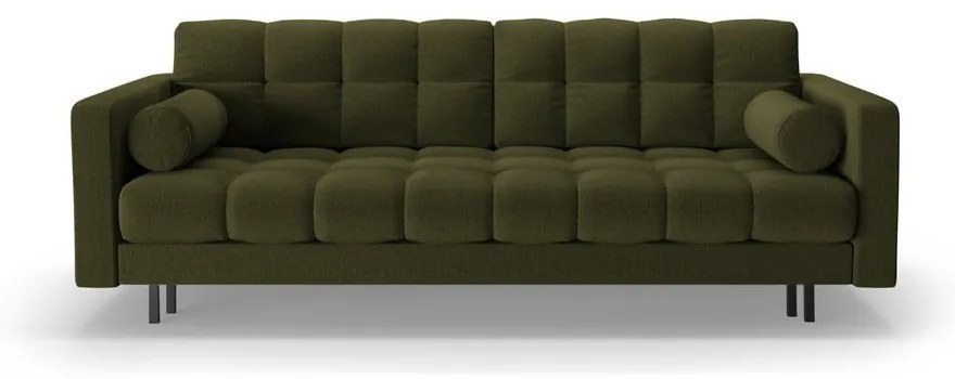 Canapea verde extensibilă, cu spațiu de depozitare 222 cm Bali – Cosmopolitan Design