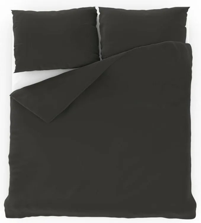 Lenjerie de pat Kvalitex din bumbac gri închis ,140 x 200 cm, 70 x 90 cm, 140 x 200 cm, 70 x 90 cm