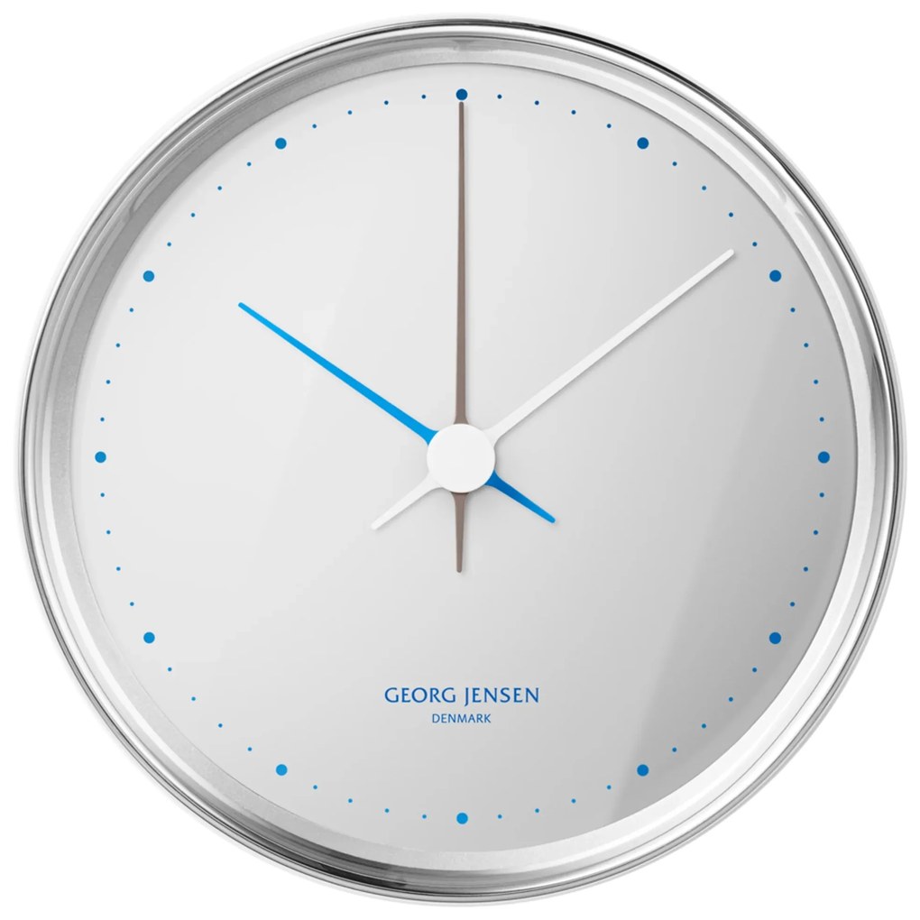 Ceas de perete Henning Koppel, 10 cm, oțel inoxidabil lustruit - Georg Jensen