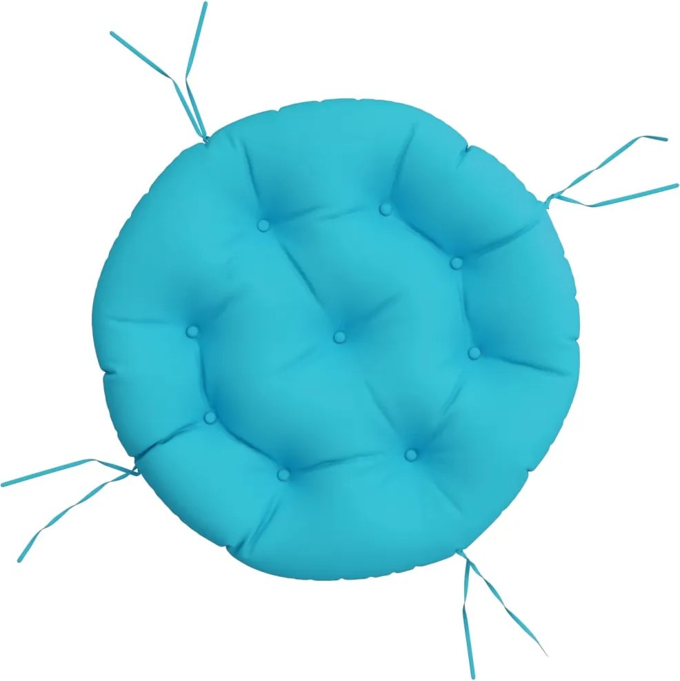 vidaXL Pernă rotundă, turcoaz, Ø 60 x11 cm, țesătură Oxford