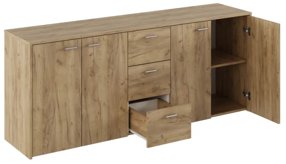 Dulap HUGOS 180, stejar artisan