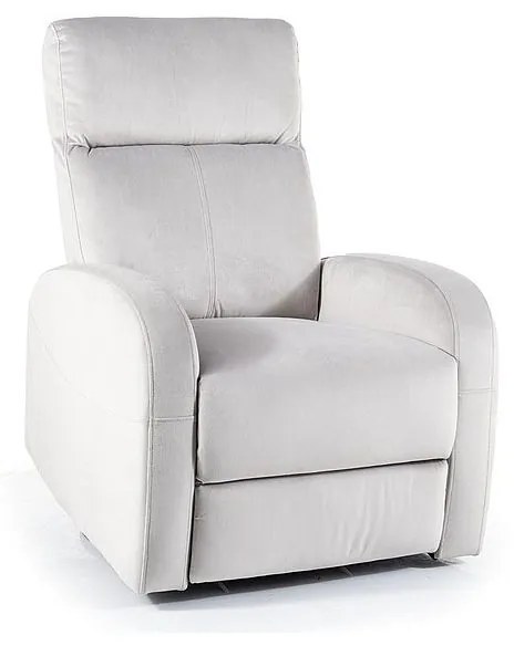 Fotoliu Recliner Olimp Catifea Gri Deschis Bluvel 03