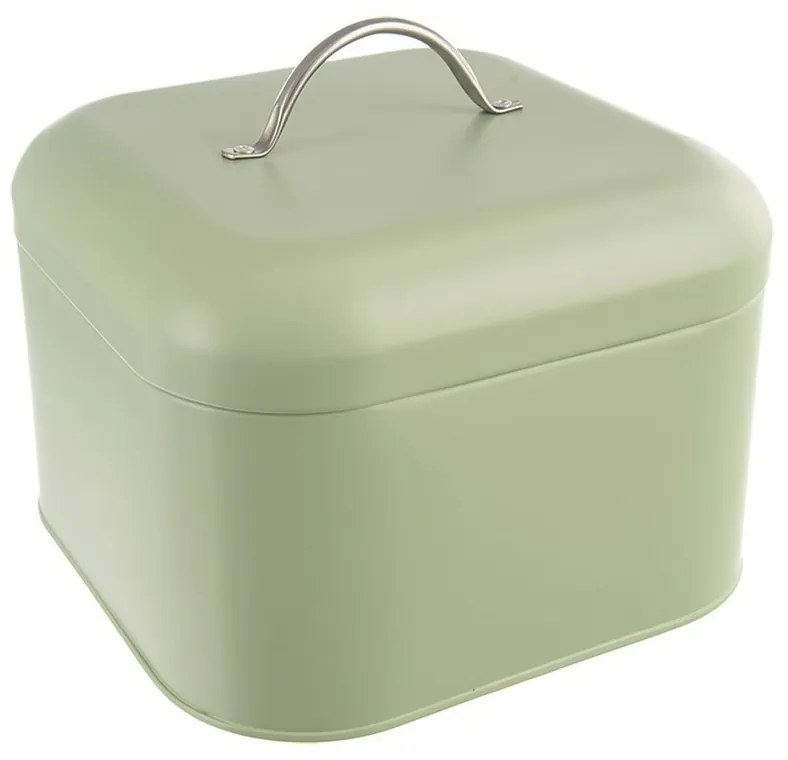 Orion Cutie pentru pâine din tablă Greenish, 20 x20 x 17 cm, 20 x 20 x 17 cm