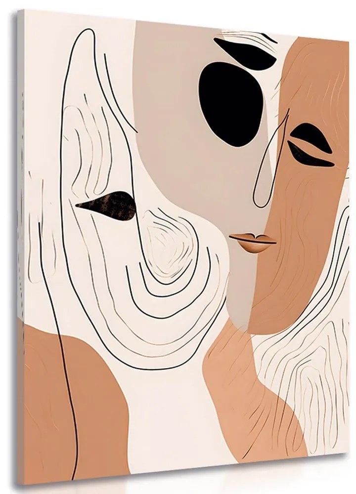 Tablou forme abstracte ale feței