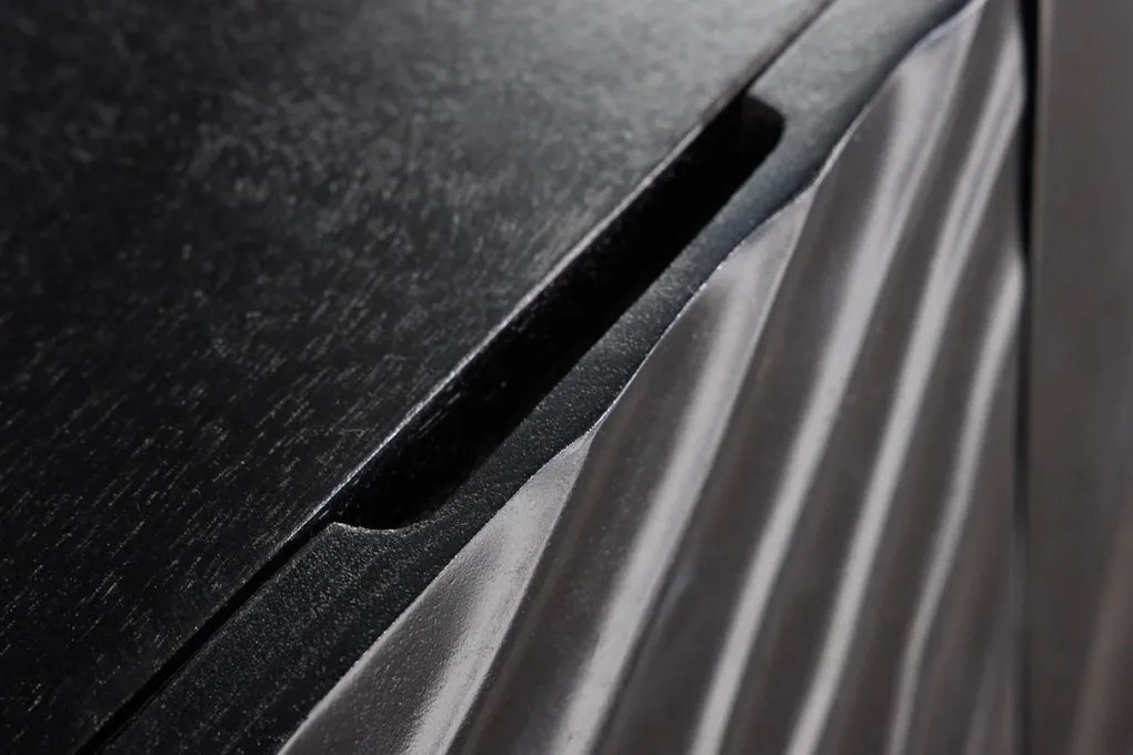 Comoda TV suspendata din lemn de mango Scorpion 200cm, negru A-44526 VC