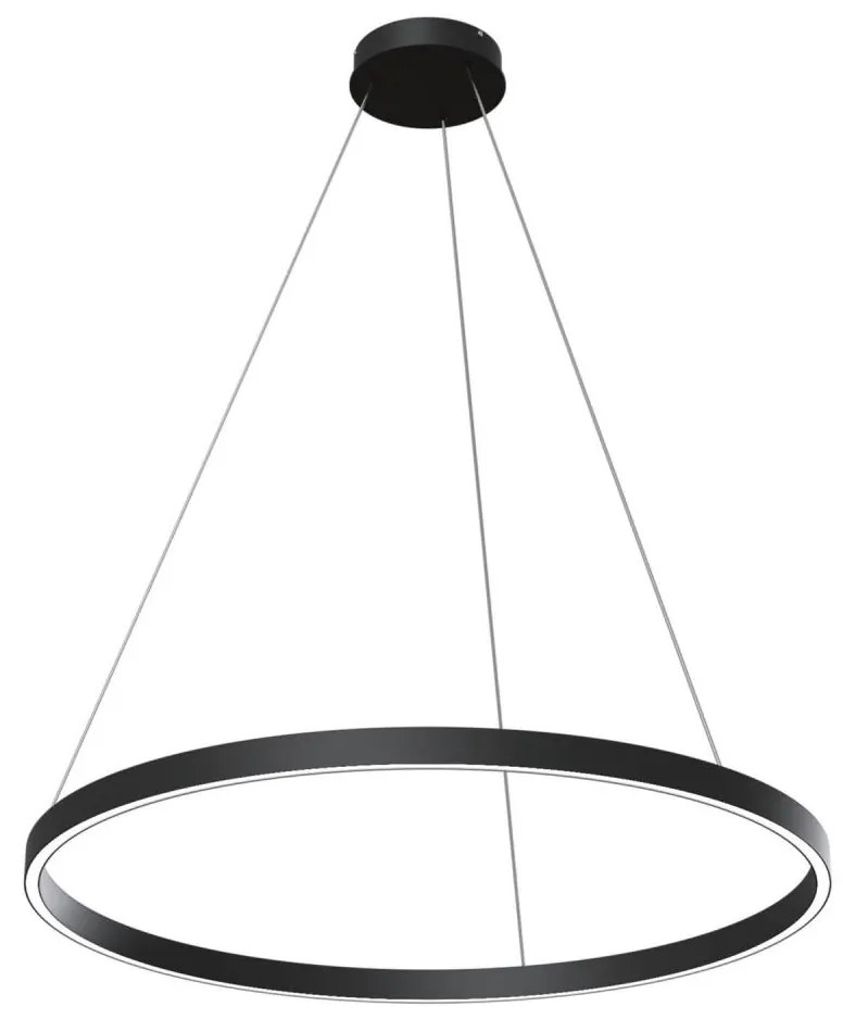 Lustră LED pe cablu Maytoni MOD058PL-L42B4K RIM LED/51W/230V d. 80 cm negru