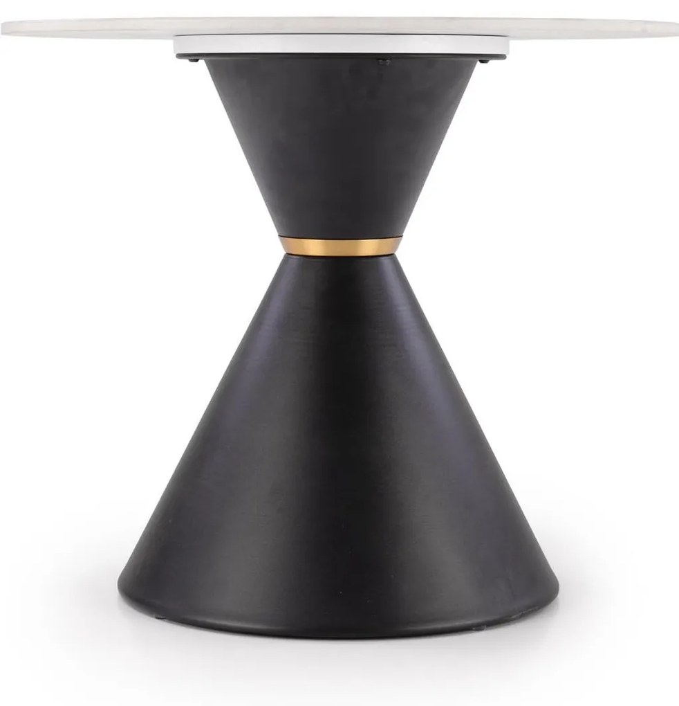 Masă de cafea Gorro S (marmură albă + negru). 1092444