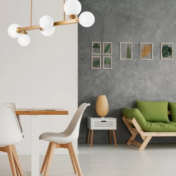 Lustră pe tijă ASTRO 6xG9/5W/230V aurie