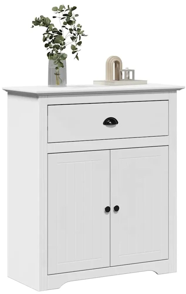 vidaXL Dulap de hol „BODO” Alb 80x35x90 cm