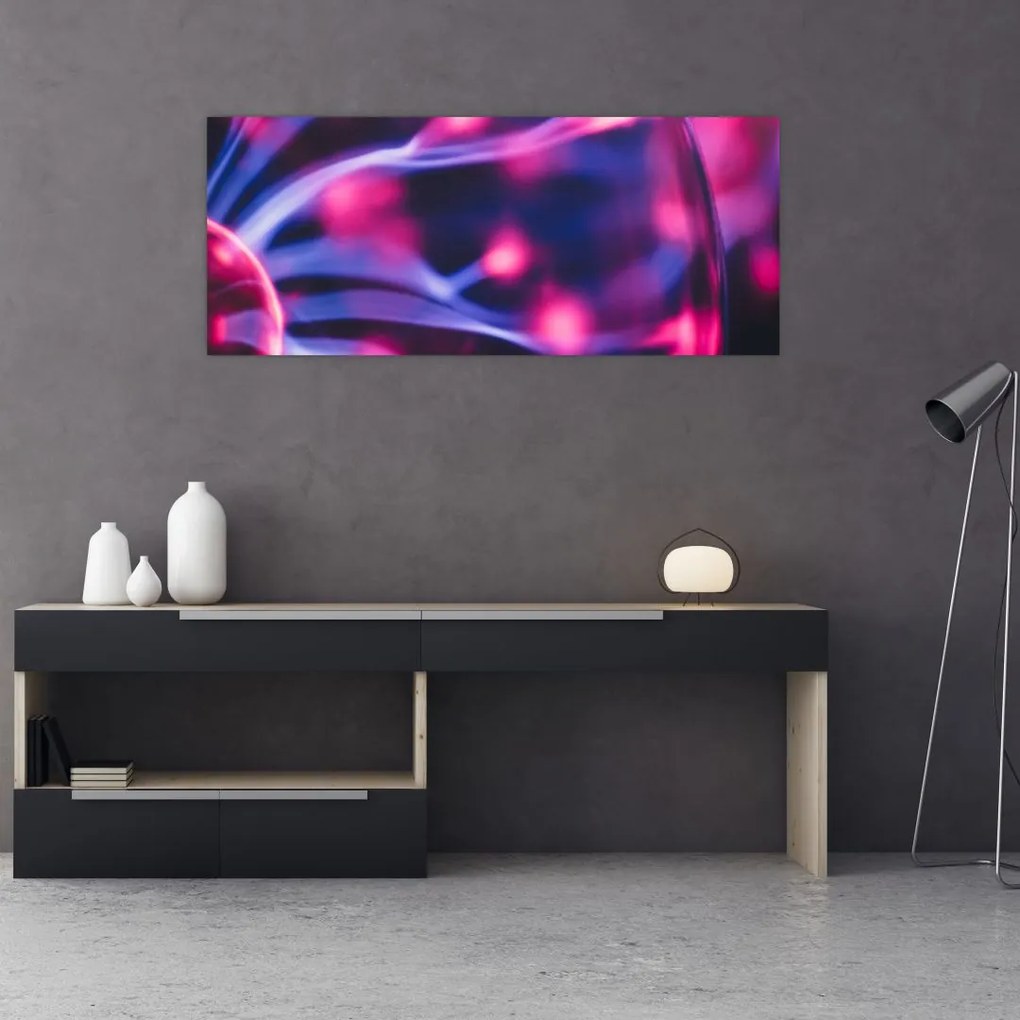 Tablou abstract mov (120x50 cm), în 40 de alte dimensiuni noi