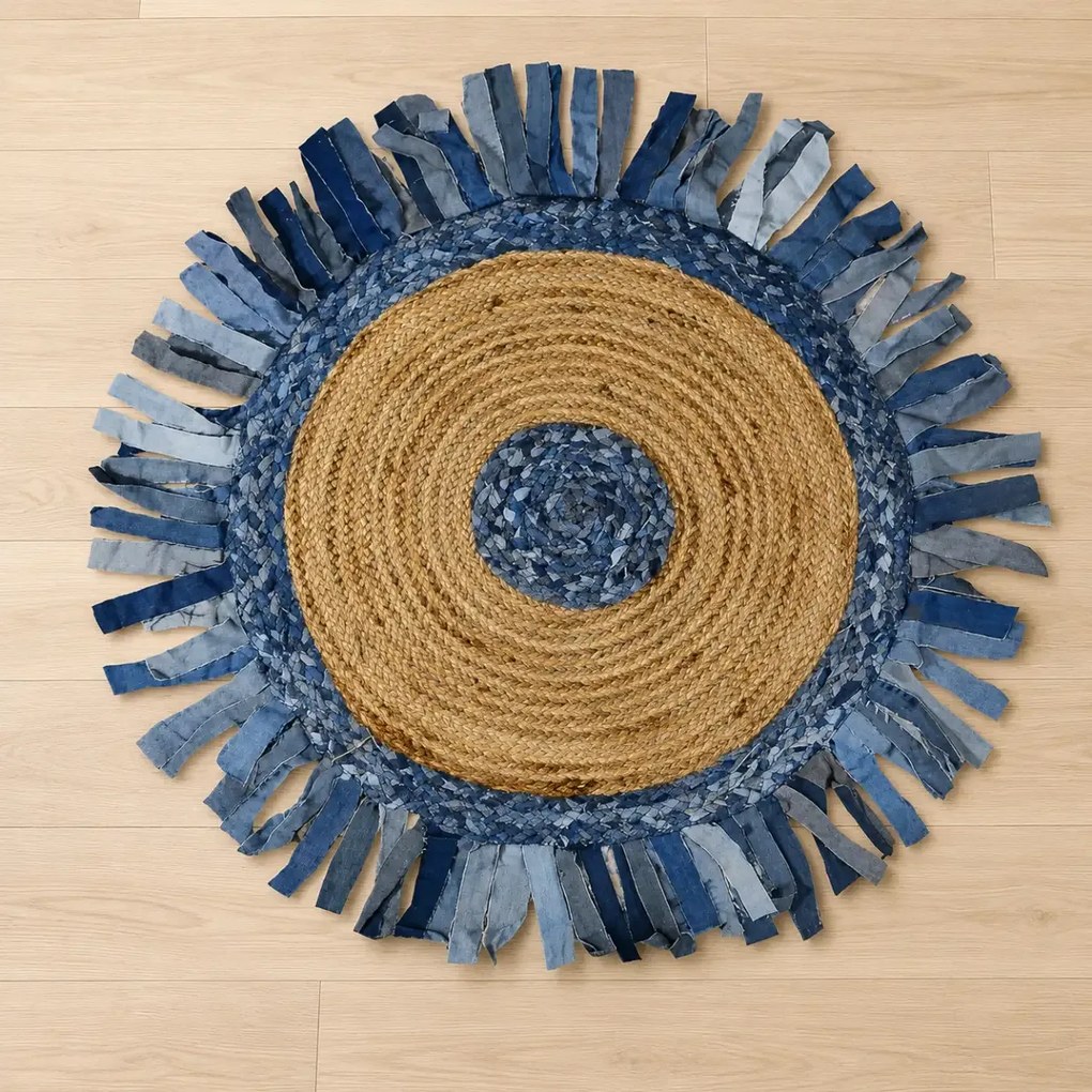 Covor rotund iută Bolero Homs, 90X90 cm,10303