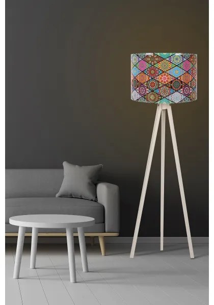 Lampadar AYD 1xE27/60W/230V multicolor/bej