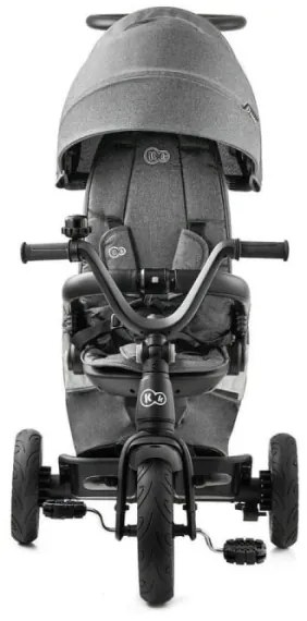 Tricicletă pentru copii 5v1 EASYTWIST gri/neagră KINDERKRAFT