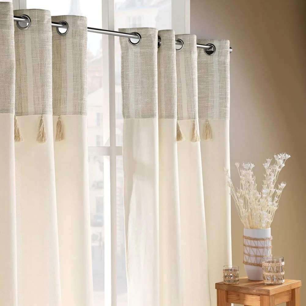 Draperie în culoare naturală 140x240 cm Island – douceur d'intérieur