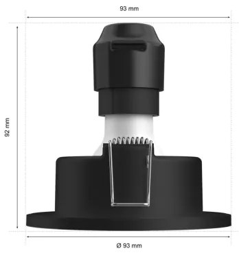 Philips Hue XAMENTO LED RGBW 1xGU10/4,2W IP44 stropní svítidlo koupelna