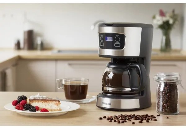 Sencor aparat cafea cu filtru, LCD, 700W/230V