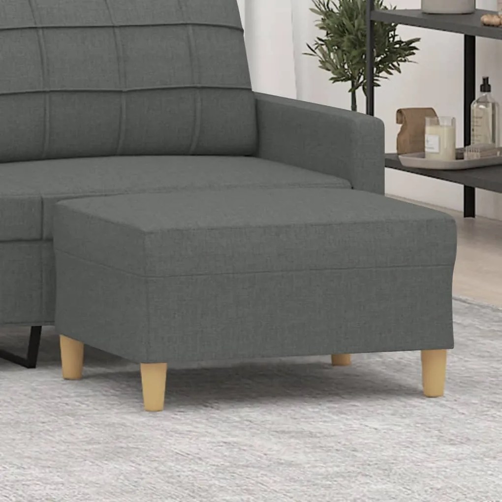 vidaXL Taburet, gri închis, 70x55x41 cm, material textil
