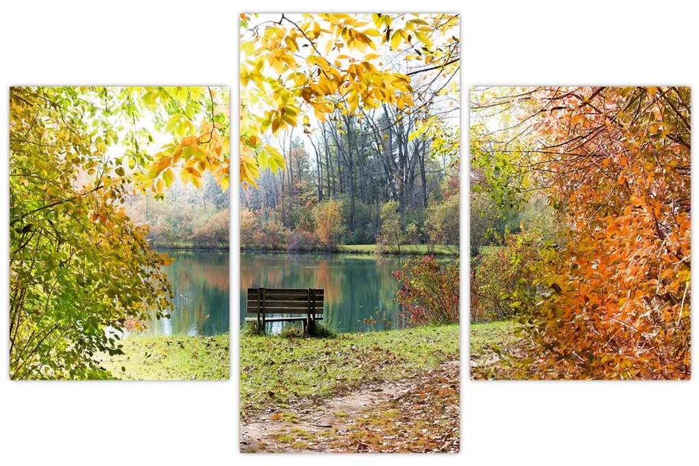 Tablou cu pescărie (90x60 cm)