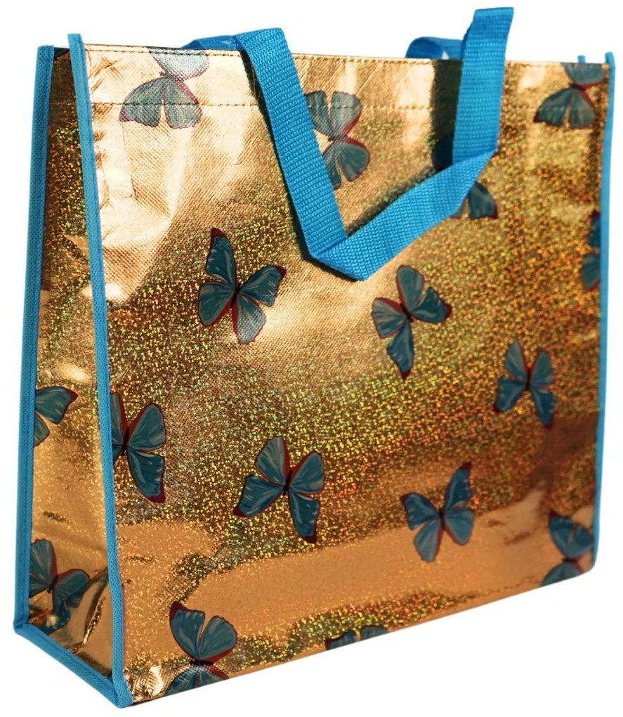 Geanta de cumparaturi SHOP & GO 37 cm - mai multe variante Varianta: Good Vibes Only