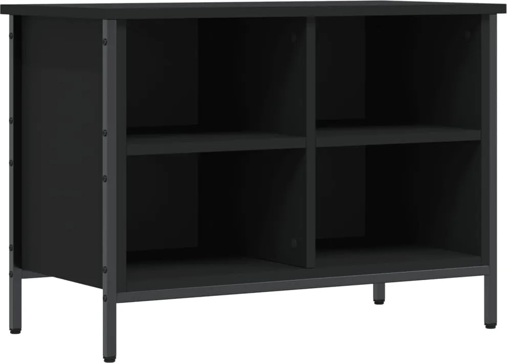 vidaXL Pantofar, negru, 69x35x50 cm, lemn compozit