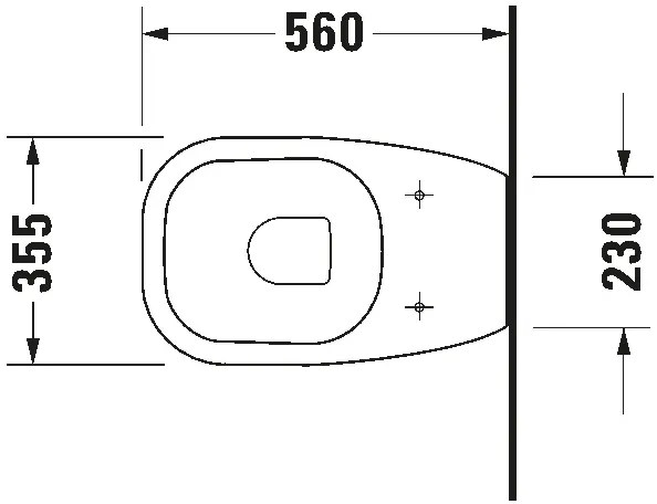 Duravit 21150900002 - Vas WC pe pardoseală D-CODE ceramică/alb lucios