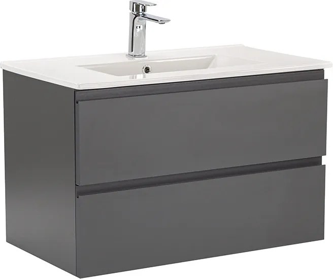 Vario Pull 80 dulap de bază cu chiuvetă antracit-antracit