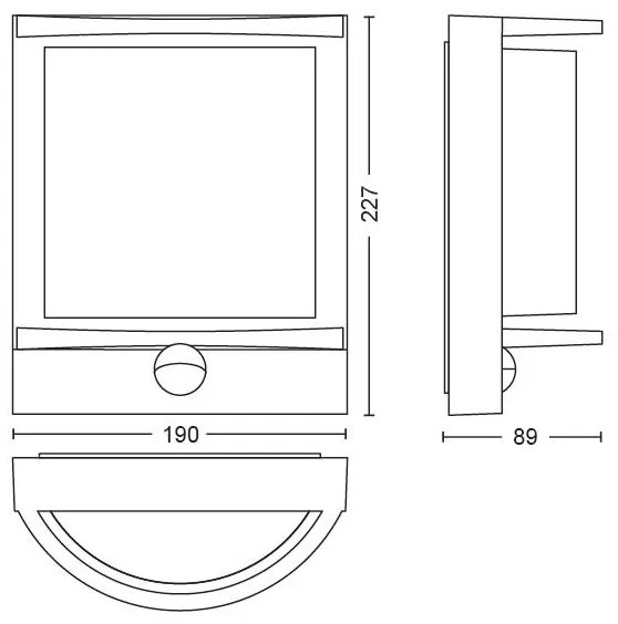 Aplică LED de exterior SAMONDRA LED/12W IP44 Philips 17392/93/P0