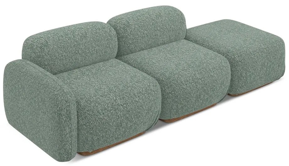 Șezlong modular verde deschis (cu colț pe partea stângă) Ailani – Makamii