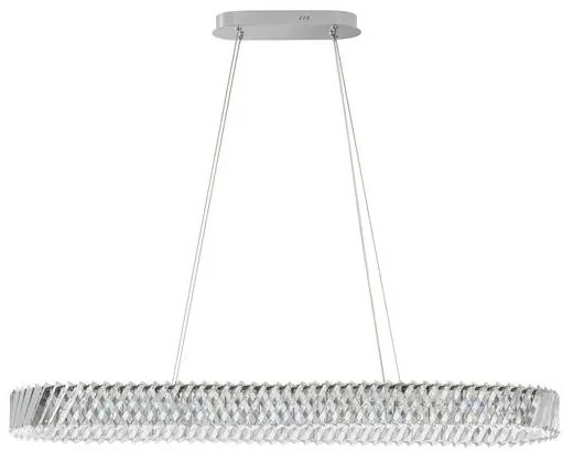 Lustra LED suspendata ovala design elegant ARIETTA L-119cm