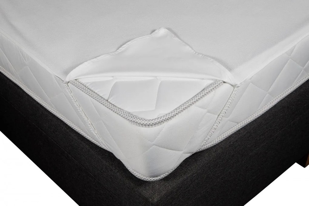 Protectie Saltea Impermeabila, Microfibra, 90x200 cm, Alb, 05602