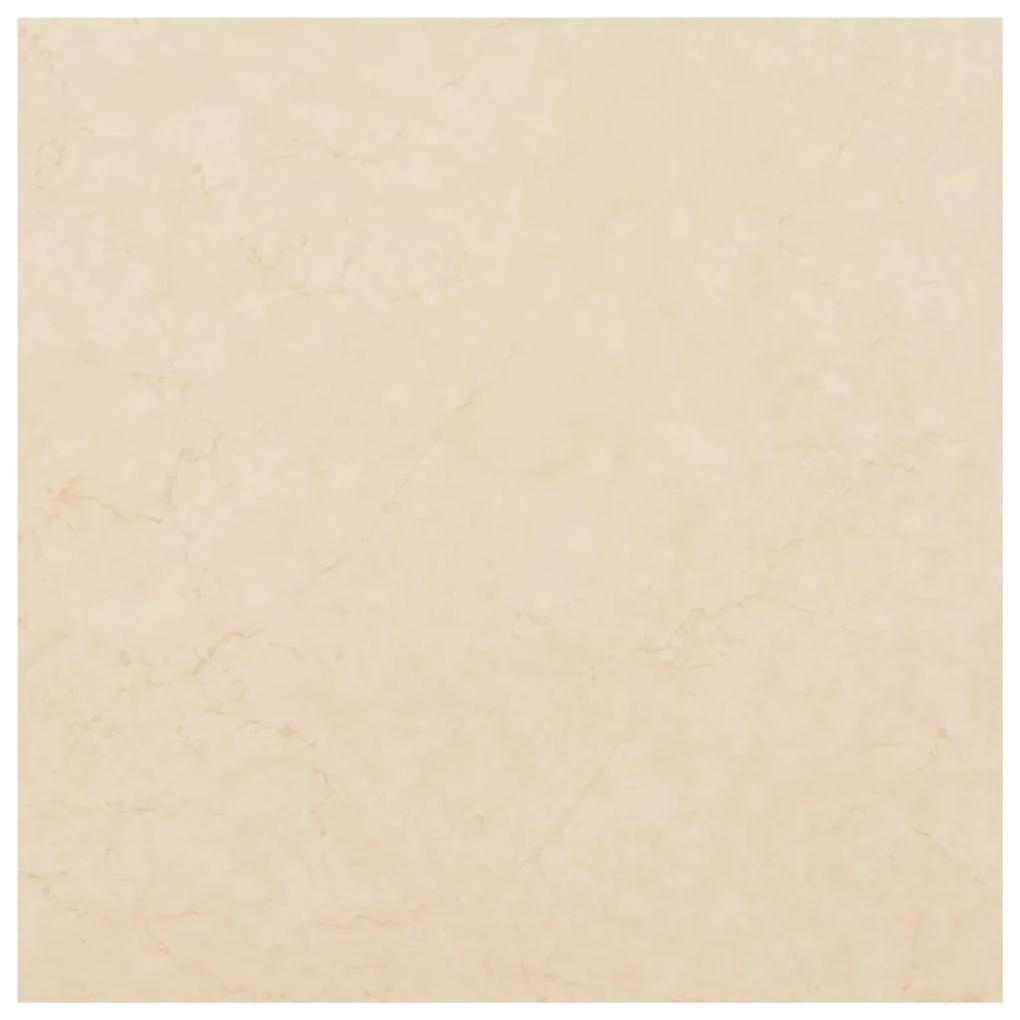 Placi de pardoseala autoadezive, bej, 5,11 m  , PVC beige marbled pattern, 55