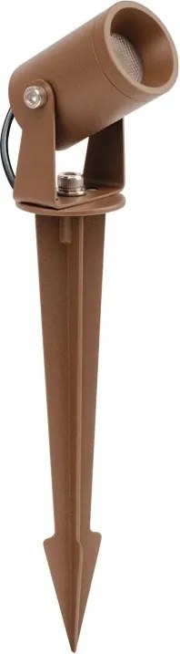 Proiector cu Tarus iluminat exterior decorativ IP65 ARCO maro 24V